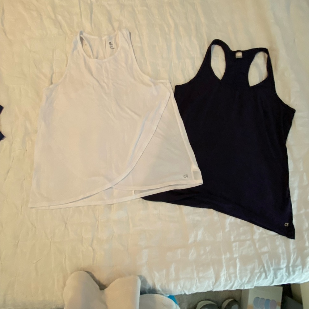 GAP Black Asymmetrical Wrap Tank Top